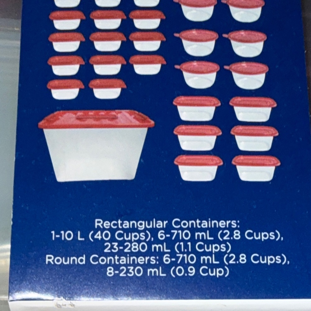 True Living Red Food Container Set - Picture 5 of 16